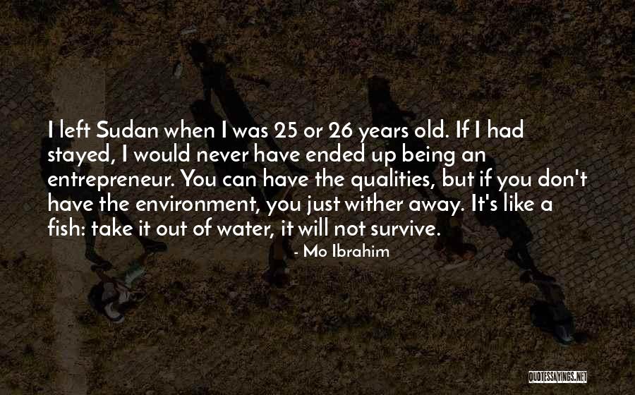 Fish Out Of Water Quotes By Mo Ibrahim