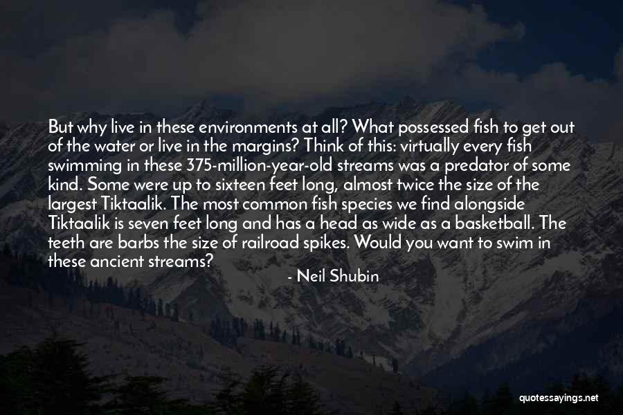 Fish Out Of Water Quotes By Neil Shubin