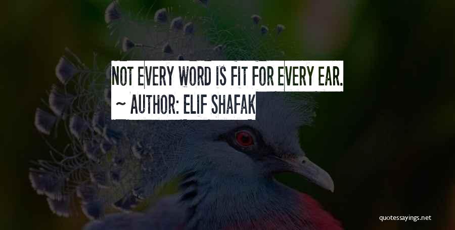 Fit 4 Life Quotes By Elif Shafak
