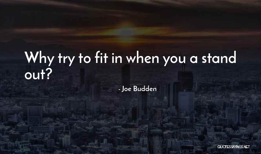 Fit In Stand Out Quotes By Joe Budden