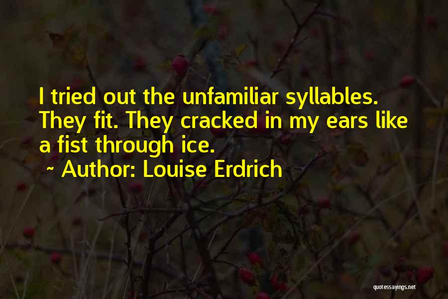 Fit Out Quotes By Louise Erdrich