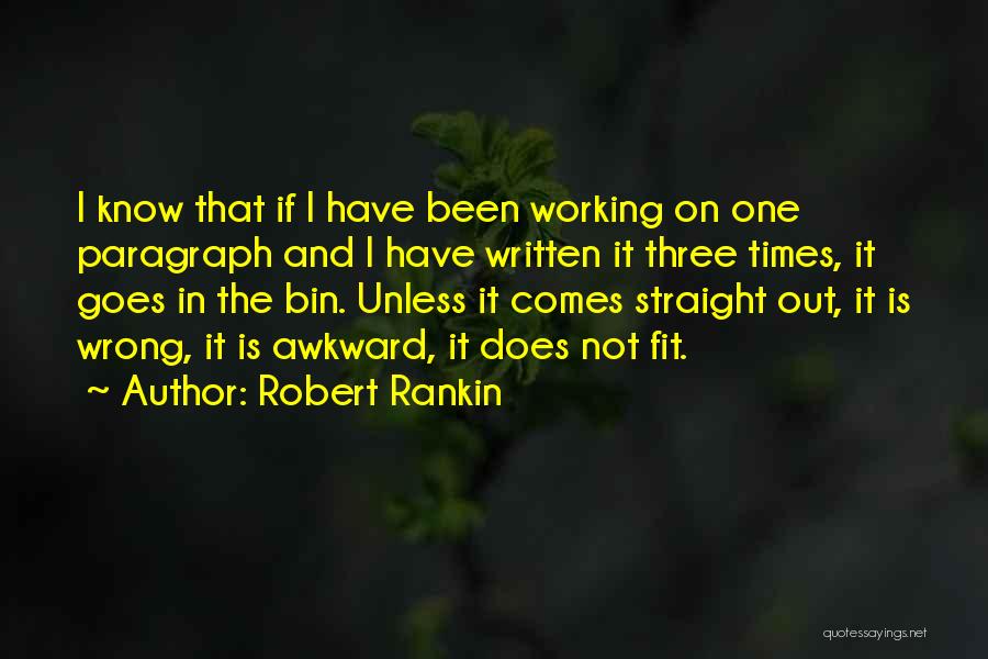 Fit Out Quotes By Robert Rankin