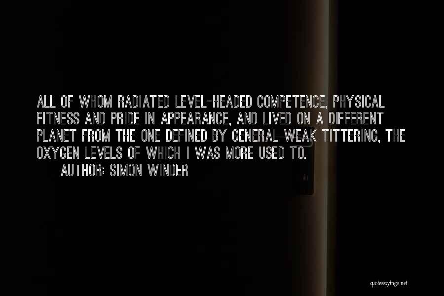 Fitness Level Quotes By Simon Winder