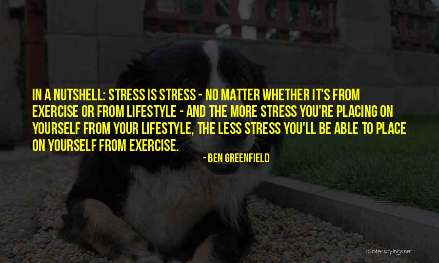 Fitness Lifestyle Quotes By Ben Greenfield