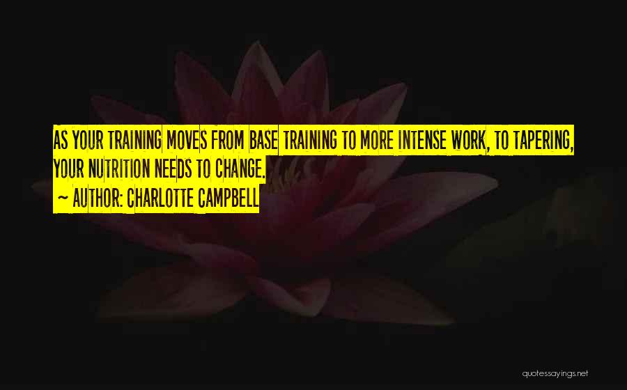 Fitness Training Quotes By Charlotte Campbell