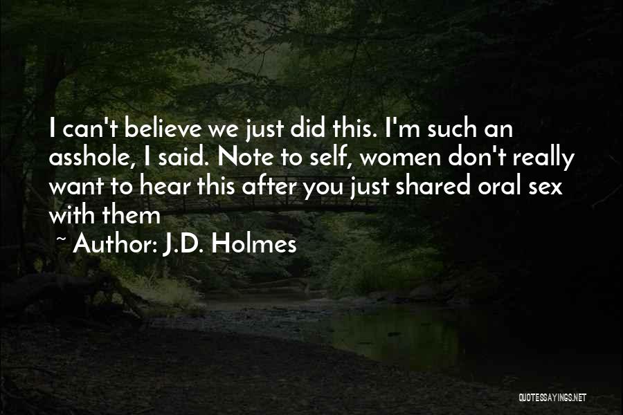 Fitness Training Quotes By J.D. Holmes