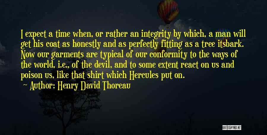 Fitting Into The World Quotes By Henry David Thoreau