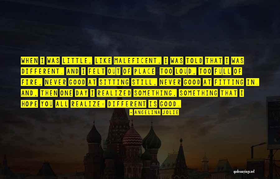Fitting Place Quotes By Angelina Jolie Fitting Place Quotes By Angelina Jolie