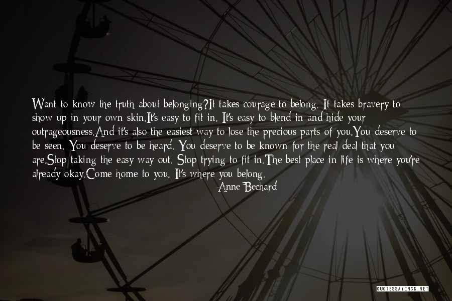 Fitting Place Quotes By Anne Bechard Fitting Place Quotes By Anne Bechard
