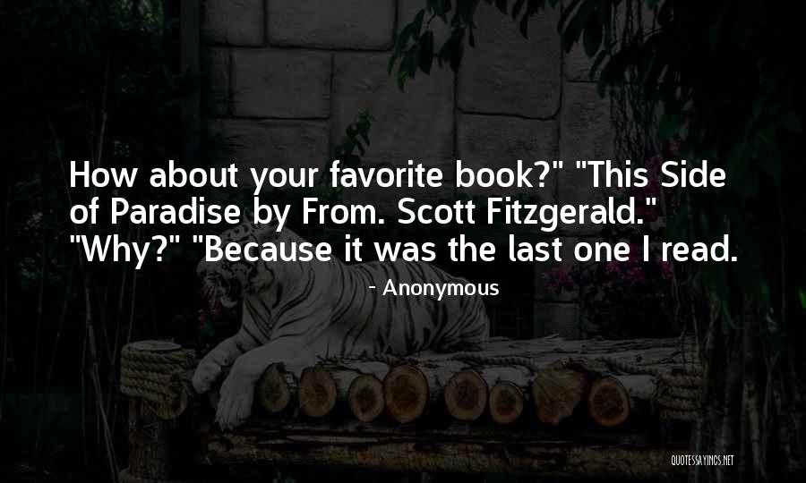 Fitzgerald This Side Of Paradise Quotes By Anonymous Fitzgerald This Side Of Paradise Quotes By Anonymous