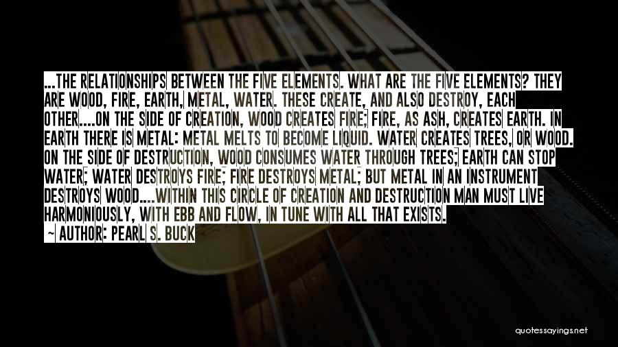 Five Elements Of Earth Quotes By Pearl S. Buck