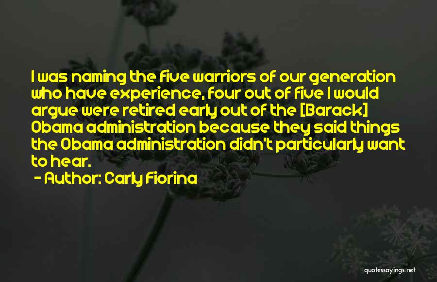 Five Generations Quotes By Carly Fiorina