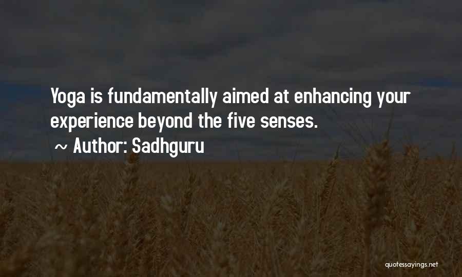 Five Senses Quotes By Sadhguru