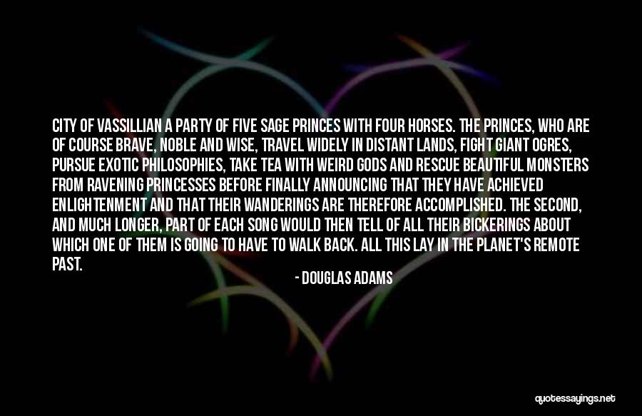 Five Song Quotes By Douglas Adams Five Song Quotes By Douglas Adams