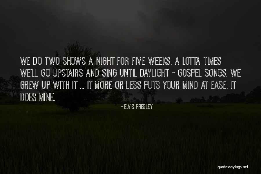 Five Song Quotes By Elvis Presley Five Song Quotes By Elvis Presley