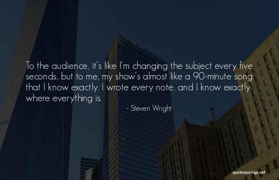 Five Song Quotes By Steven Wright Five Song Quotes By Steven Wright