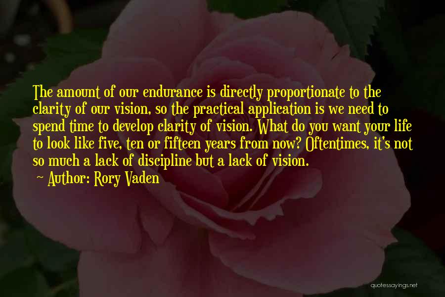 Five Years From Now Quotes By Rory Vaden