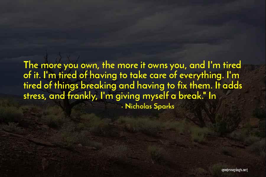 Fix Break Up Quotes By Nicholas Sparks