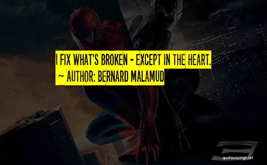 Fix My Broken Heart Quotes By Bernard Malamud