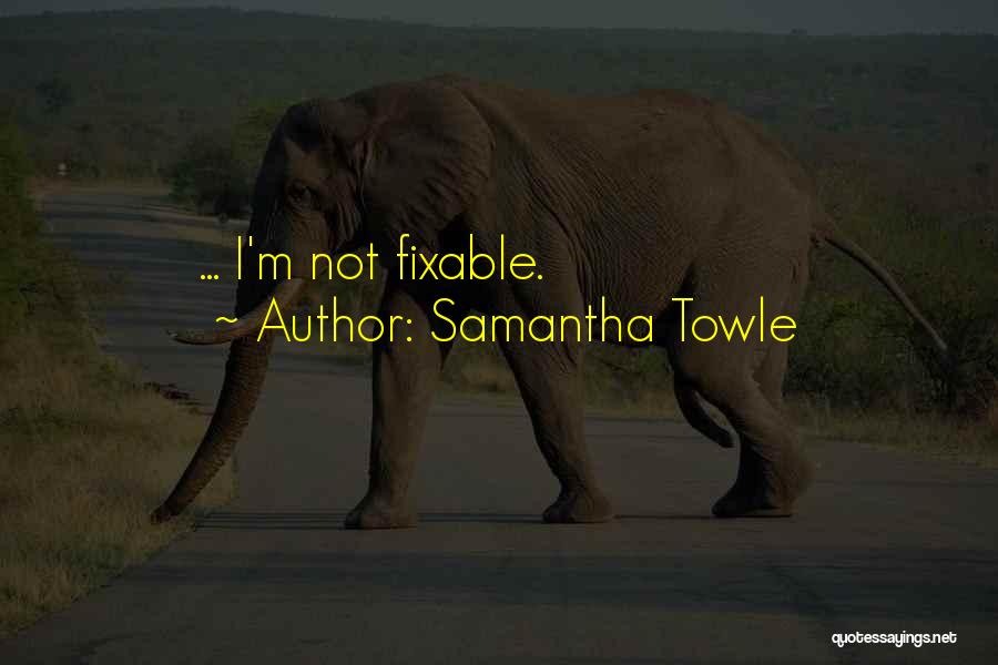 Fixable Quotes By Samantha Towle