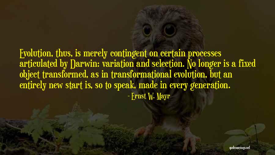 Fixed In Quotes By Ernst W. Mayr Fixed In Quotes By Ernst W. Mayr