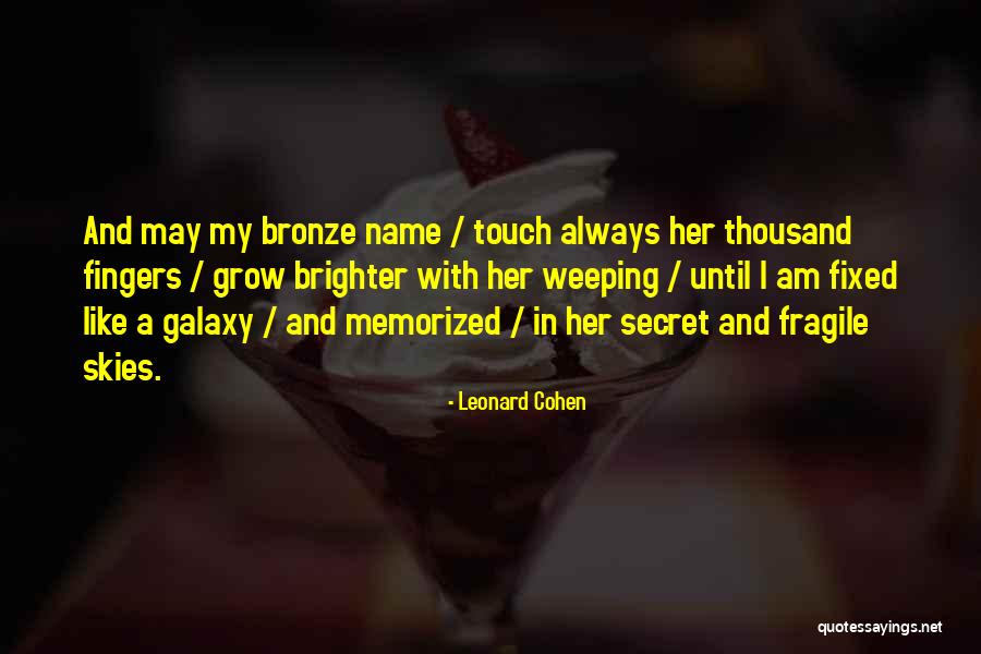 Fixed Love Quotes By Leonard Cohen