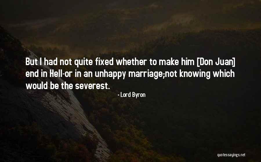 Fixed Marriage Quotes By Lord Byron