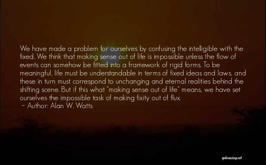 Fixed Problem Quotes By Alan W. Watts