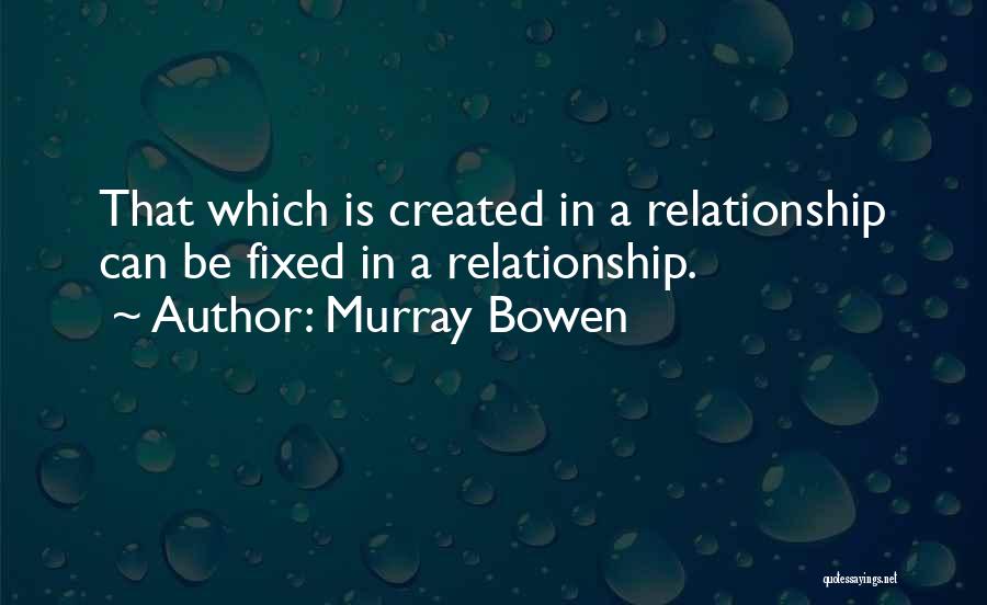 Fixed Relationship Quotes By Murray Bowen