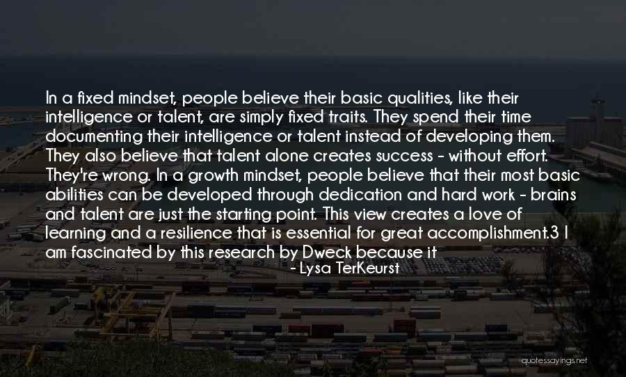 Fixed Vs Growth Mindset Quotes By Lysa TerKeurst