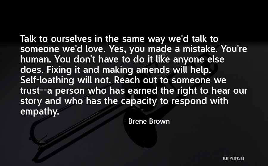 Fixing Self Quotes By Brene Brown