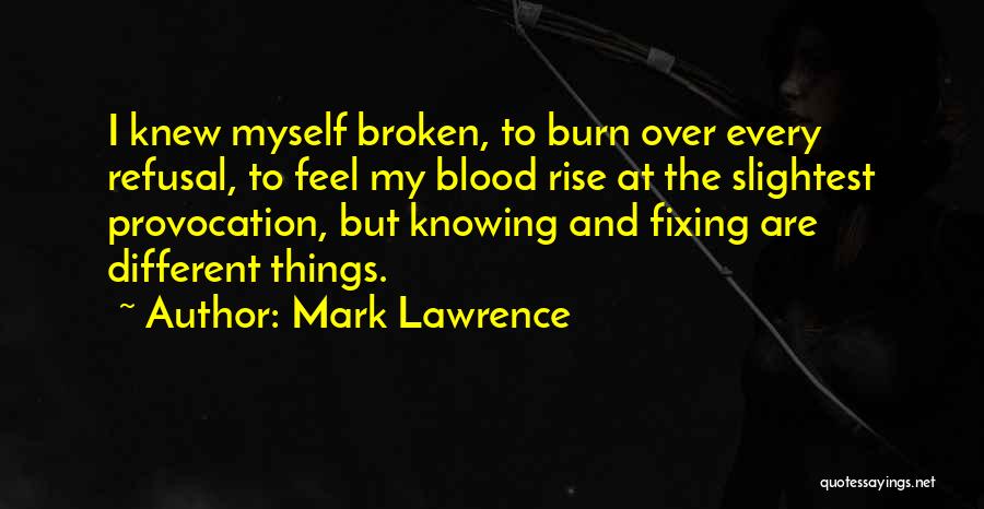 Fixing Things Quotes By Mark Lawrence
