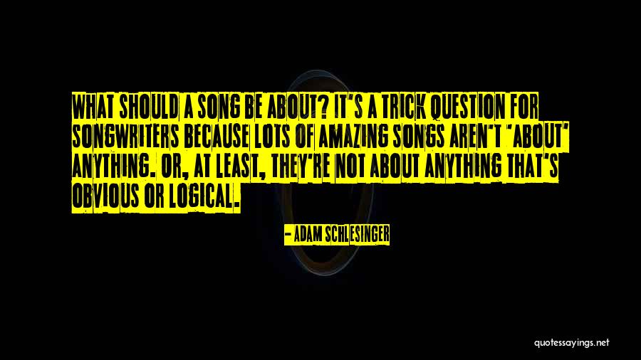 Flagellators Quotes By Adam Schlesinger Flagellators Quotes By Adam Schlesinger