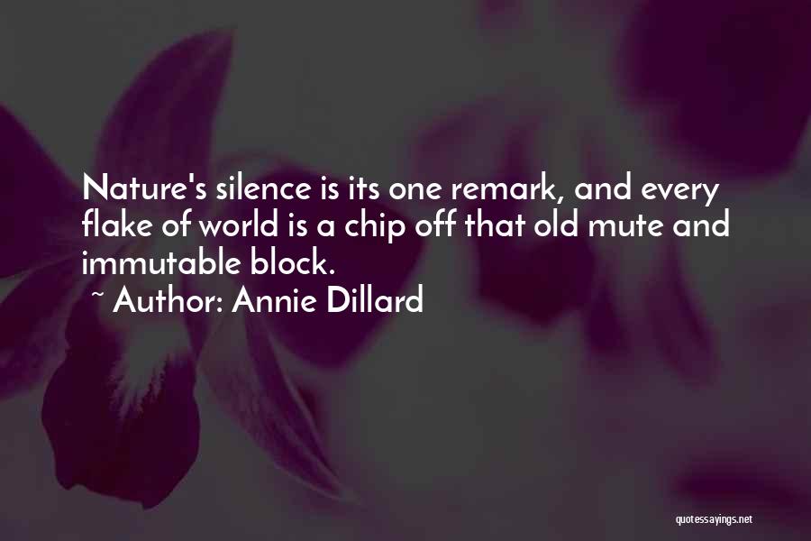 Flake Quotes By Annie Dillard