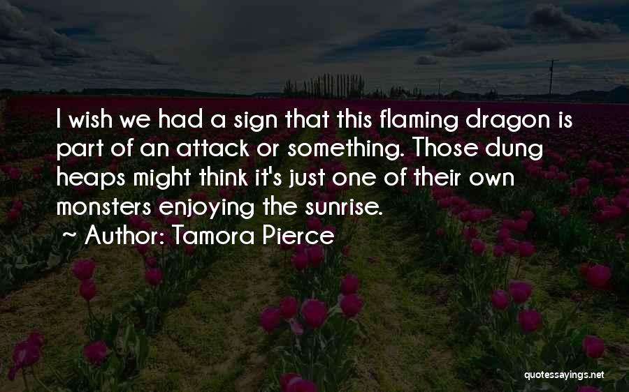 Flaming Dragon Quotes By Tamora Pierce