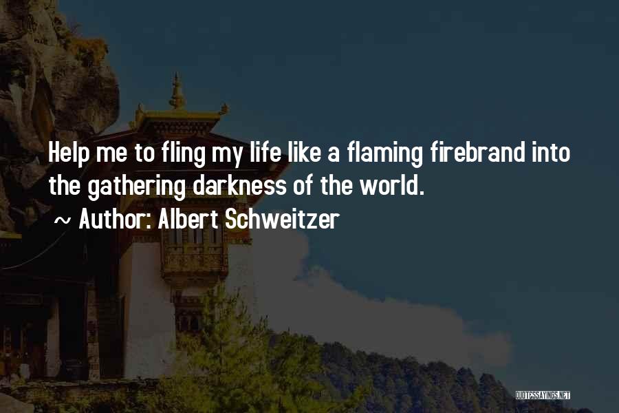 Flaming Quotes By Albert Schweitzer