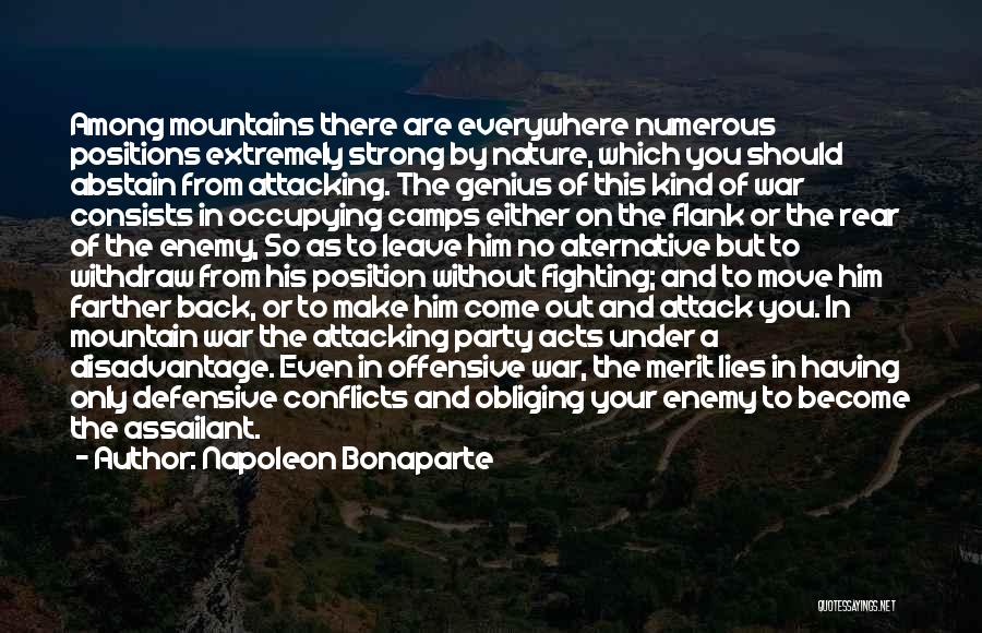 Flank Quotes By Napoleon Bonaparte