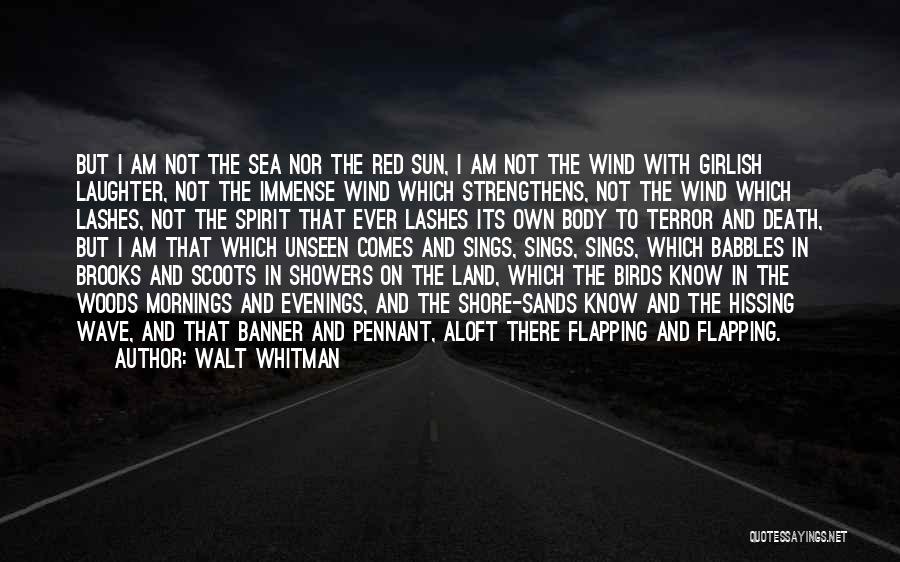 Flapping Quotes By Walt Whitman