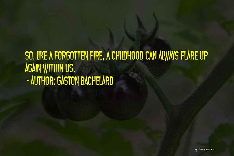 Flare Up Quotes By Gaston Bachelard