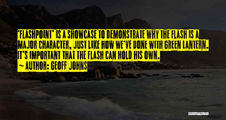 Flashpoint Best Quotes By Geoff Johns