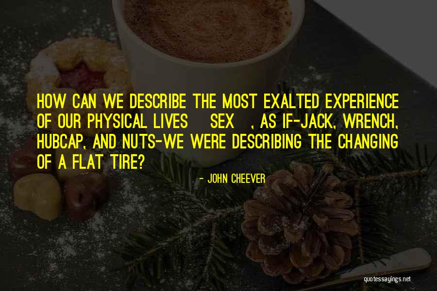 Flat Tire Quotes By John Cheever Flat Tire Quotes By John Cheever