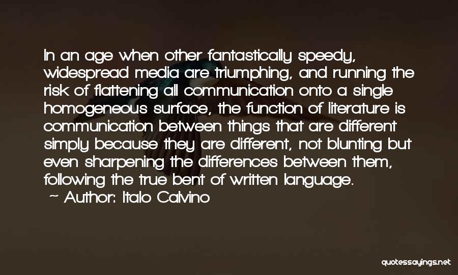 Flattening Quotes By Italo Calvino