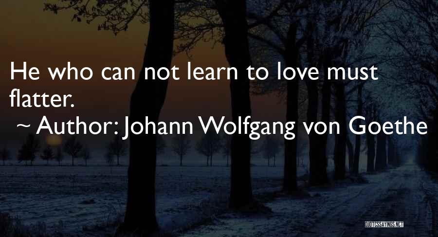 Flatter Quotes By Johann Wolfgang Von Goethe