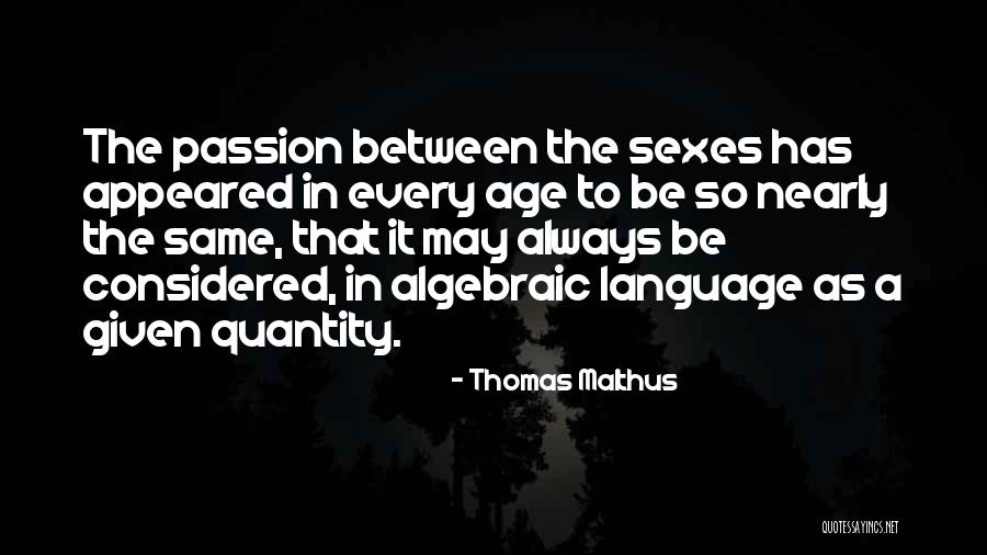 Flatting Sheep Quotes By Thomas Malthus