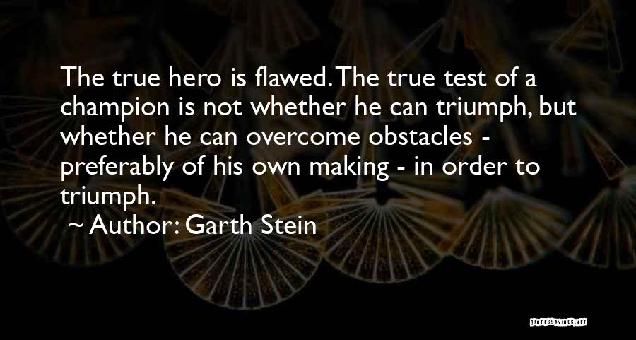 Flawed Hero Quotes By Garth Stein