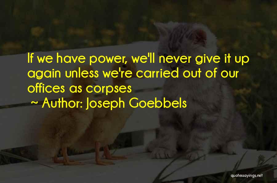 Flawless Smile Quotes By Joseph Goebbels