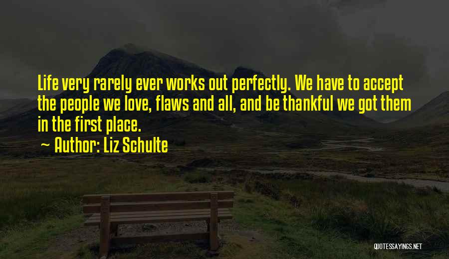 Flaws And All Quotes By Liz Schulte