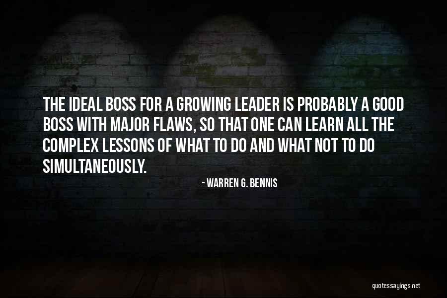 Flaws And All Quotes By Warren G. Bennis