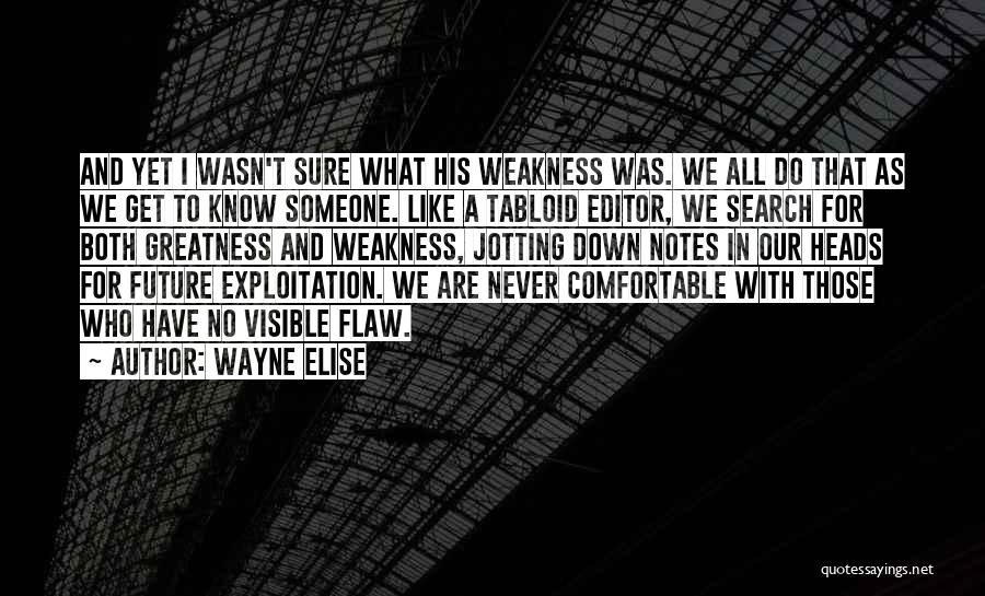 Flaws And All Quotes By Wayne Elise