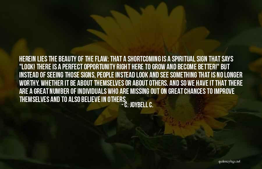 Flaws And Beauty Quotes By C. JoyBell C.